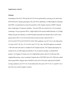 Supplementary material Methods Genotyping of HervK18 7086 and