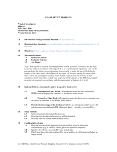 Chart Review Protocol Template - IRB Institutional Review Board