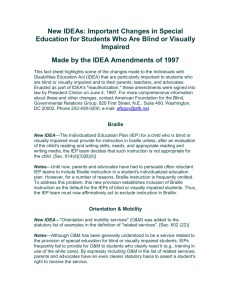 New IDEAs: Important Changes in Special Education for Students