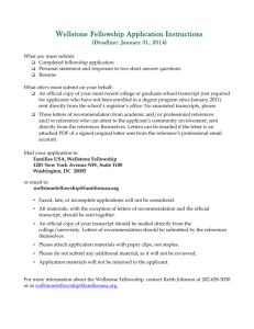 The Wellstone Fellowship for Social Justice