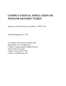 computational simulation of nonlinear structures