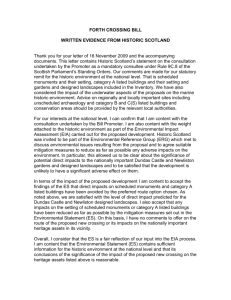 Historic Scotland (17KB pdf) - Archive on the Scottish Parliament