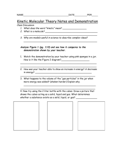 Kinetic Molecular Theory