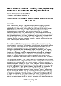 Paper presented at SCUTREA 34th Annual Conference, University