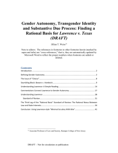 Constitutional Privacy Dimensions of Gender Autonomy