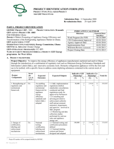 FINANCING PLAN (IN US$): - Global Environment Facility