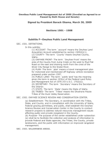 Omnibus Public Land Management Act of 2009