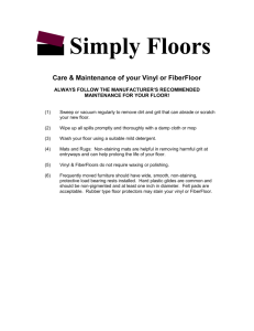 Maintaining your Hardwood Floor