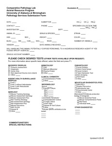 Other services request form - University of Alabama at Birmingham