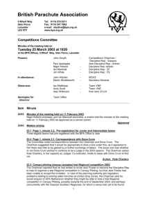 Competitions Committee - British Parachute Association