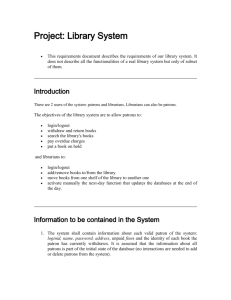 Project: Library System