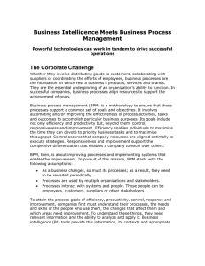 BI and Business Process Management - Center