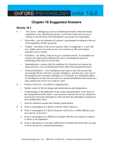 Jodie Allen Unit 2 AOS 1 Chapter 15 Chapter 18 Suggested