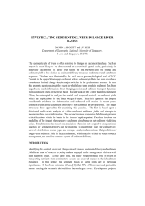 INVESTIGATING SEDIMENT DELIVERY IN LARGE RIVER BASINS