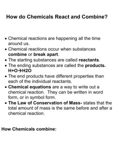 How do Chemicals React and Combine