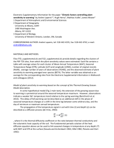 Electronic Supplementary Information for the paper “Climatic factors