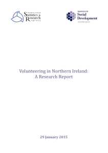 Volunteering in Northern Ireland Research Report 2015