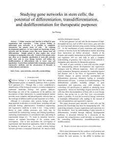 II. Basics of gene organization and expression