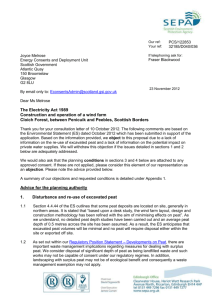 1. Disturbance and re-use of excavated peat