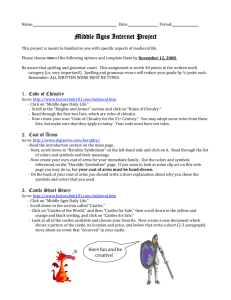 MIDDLE AGES HOMEWORK ASSIGNMENT