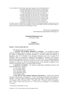 Chemical Substances Law