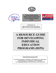 IEP Presentation - Statewide Parent Advocacy Network, Inc.