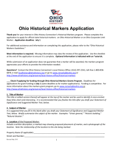 Ohio Historical Society Historical Markers