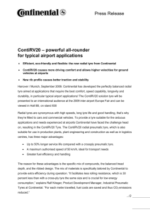 ContiRV20 – powerful all-rounder for typical airport applications