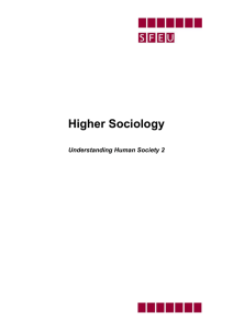 Sociology: Understanding Human Society 2 for Higher