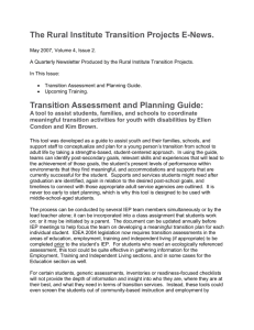 Transition Assessment and Planning Guide (WORD)