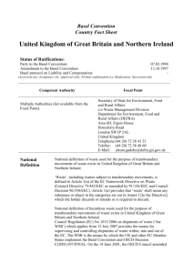 United Kingdom - Basel Convention