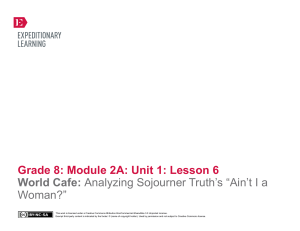 Grade 8: Module 2A: Unit 1: Lesson 6 Grade 8: Module 2A: Unit 1