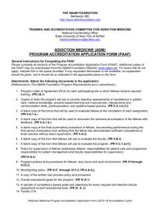 Program Accreditation Application Form