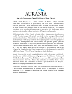 Aurania Commences Phase I Drilling At Mont Chemin Toronto