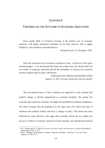 Chapter 3 Theory Evaluation: Initiation and Outcome of Economic