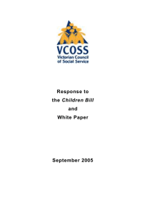 the Children Bill - Victorian Council of Social Service