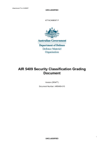 Security Classification Grading Document