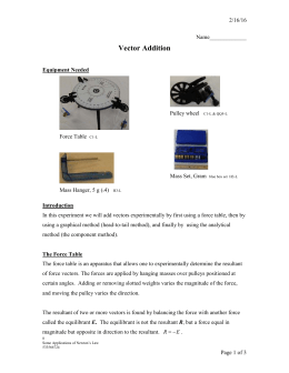 addition table 5 lab force vector Table  Addition Vector Troy Inquiry PSIM TN Force Dec09