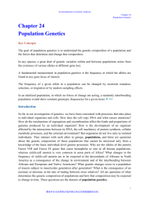 An Introduction to Genetic Analysis Chapter 24 Population Genetics