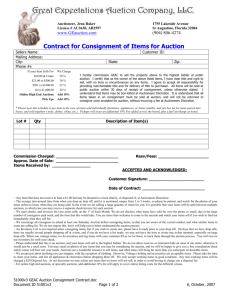 Auction Consignment Contract