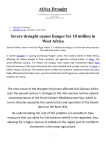 Africa Drought - Desertification