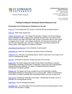 Finding Funding for Graduate School