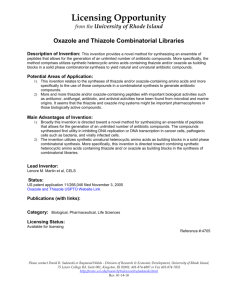 Oxazole and Thiazole Combinatorial Libraries