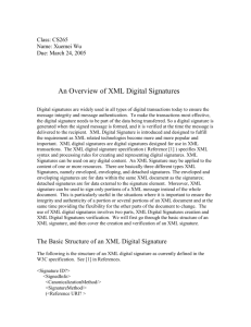 An Overview of XML Digital Signatures