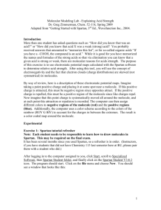 Molecular Modelling - Explaining Acid Strength