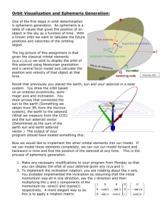 Orbit Visualization and Ephemeris Generation 2