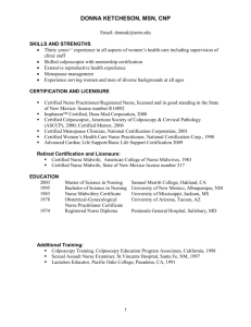 Resume/CV - The University of New Mexico Valencia Campus
