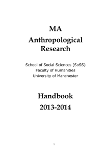 MAAnthropology - School of Social Sciences