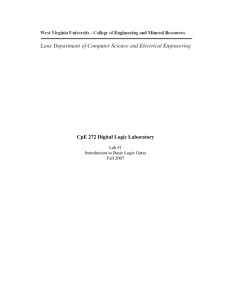 Lab 1 - Introduction to Basic Logic Gates