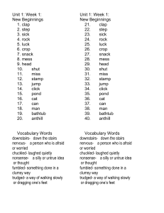 Unit 1words with vocabulary definitions